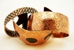 2/03/2012 10am-2pm Eva Sherman Textured Copper Cuffs