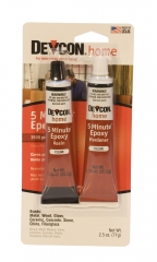 Devcon Epoxy, 5 Minute Epoxy, 1-1/4 Ounce Tubes, 2 Tubes||GLU-720.60