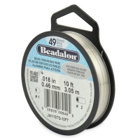 Beadalon .925 Sterling Silver Beading Wire, Sterling Silver, .018 Inch, 10 Feet||BDC-774.18