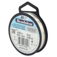 Beadalon .925 Sterling Silver Beading Wire, Sterling Silver, .024 Inch, 10 Feet||BDC-774.24