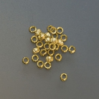 Gold Plated Crimp Beads, 2.5 Millimeters, 1 Ounce Pack||BDS-100.05