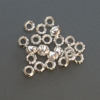 Silver Plated Crimp Beads, 2.5 Millimeters, 1 Ounce Pack||BDS-100.06