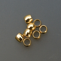 Base Metal Silver Crimp Beads, 2 Millimeters, Pack of 144||BDS-102.06