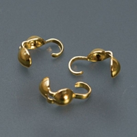 Gold Plated Bead Tip, Double Cup, Pack of 144||BDS-215.05