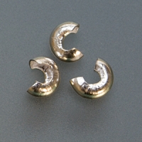 Sterling Silver Crimp Cover, 3 Millimeter, Pack of 100||BDS-233.16