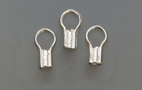Sterling Silver EZ Crimp End Cord Fasteners, Pack of 40||BDS-308.16