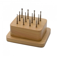 Deluxe Burs, Cup Bur Assortment, 12 Pieces with Stand||BUR-560.05