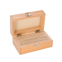 Wood Storage Box, 72 Holes, 6-1/4 by 3-1/2 Inches||PKG-172.00
