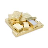 Foil Gift Box, Gold, Pack of 100, 1-7/8 by 1-1/4 by 5/8 Inch||PKG-510.00