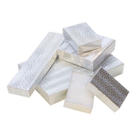 Foil Gift Box, Silver, Pack of 100, 2-1/8 by 1-5/8 by 3/4 Inch||PKG-531.00