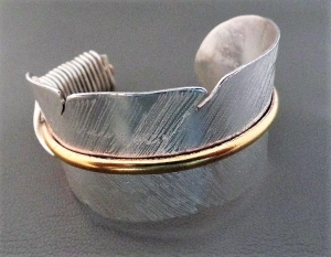 1/30/2020 10:30am-6pm Kim St Jean Sterling Feather Cuff