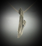 2/04/2015 2:30pm - 6:00pm Donna Lewis Silver Bark Pendant with granulation