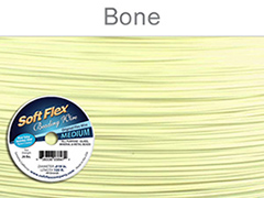 Soft Flex Beading Wire, Bone, .019 Inch, 100 Feet||BDC-420.24
