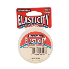 Elasticity Bead Cord, Black, 0.5 Millimeters, 100 Meters||BDC-451.02