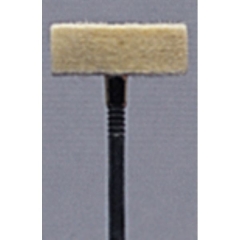 Mounted Felt Bob, Small Square Wheel Shape, 3/32 Inch||BUF-512.11