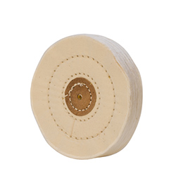 WHITE MUSLIN BUFF-STCHD, LTHR CTR 4X40P||BUF-684.40