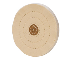 Combed Finex Muslin Buff, Leather Center, 6 Inches, 50 Ply||BUF-686.50