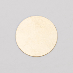 Brass Circle, 24 Gauge, 1 Inch, Pack of 6||MET-400.15