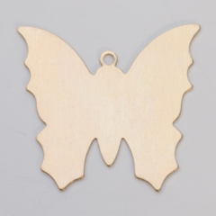 Brass Butterfly with Ring, 24 Gauge, 1-3/8 by 1-1/4 Inch, Pack of 144||MET-450.26G