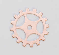 Copper Gear with Spokes, 24 Gauge, 3/4 Inch, Pack of 6||MET-550.40
