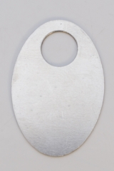 Nickel Silver Oval Washer, 24 Gauge, 1-3/16 by 3/4 Inch, Pack of 144||MET-630.35G