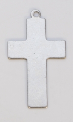 Nickel Silver Cross with Ring, 24 Gauge, 5/8 by 1 Inch, Pack of 144||MET-650.16G