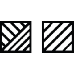 Metal Clay Design Block, Square, Diagonal Stripes||STM-110.01
