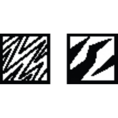 Metal Clay Design Block, Square, Zig Zag Lines||STM-110.10