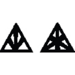 Metal Clay Design Block, Equilateral Triangle, #6||STM-120.06