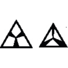 Metal Clay Design Block, Equilateral Triangle, #8||STM-120.08