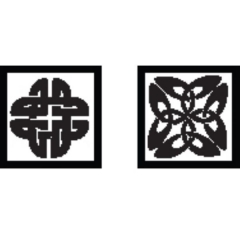 Metal Clay Design Block, Square Block, Celtic Design #40||STM-312.40