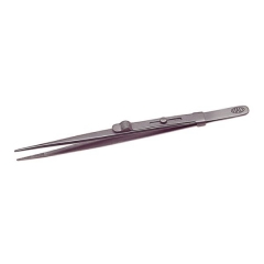 Allegro Diamond Tweezers, Stainless Steel, Medium Point, Locking, 6-1/2 Inches||TWZ-171.76