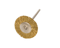 Miniature Brushes on Mandrels, Crimped Brass Wire, 3/4 Inch, 12 Pack||BRS-460.00