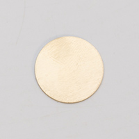 Brass Circle, 24 Gauge, 3/4 Inch, Pack of 6||MET-400.25