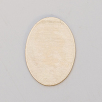 Brass Oval, 24 Gauge, 18 by 13 Millimeters, Pack of 6||MET-420.20