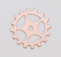 Copper Gear with Spokes, 24 Gauge, 3/4 Inch, Pack of 144||MET-550.40G